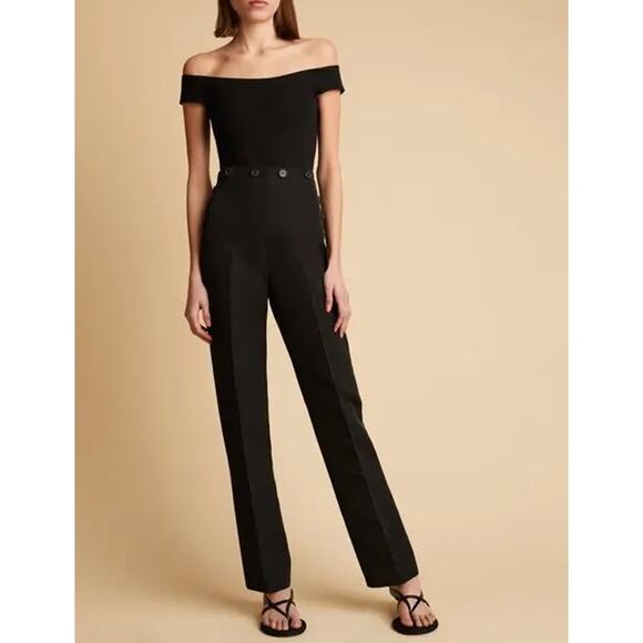 KHAITE Pants - KHAITE Rainer Microfille Wool Blend Pants Size 10